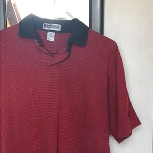 Vintage Russell Athletic Polo Red and Black